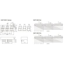 0.56 Inch 3 Digit 7 Segment Display (GNS-5631Gx-Hx)